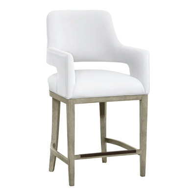 Josie Upholstered Stool with Solid Wood Frame