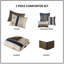 Ensembles de literie en jacquard bleu marine, édredon en polyester de style moderne pour la maison