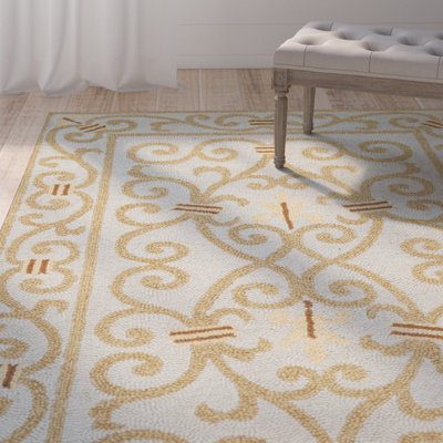 Cher Hand Hooked Wool Pile Oriental Rug