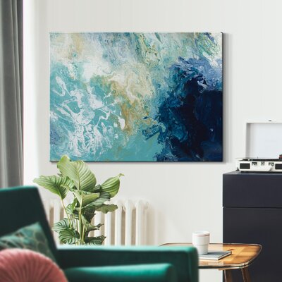 Mercer41 Ocean Flow Framed On Canvas Print & Reviews | Wayfair