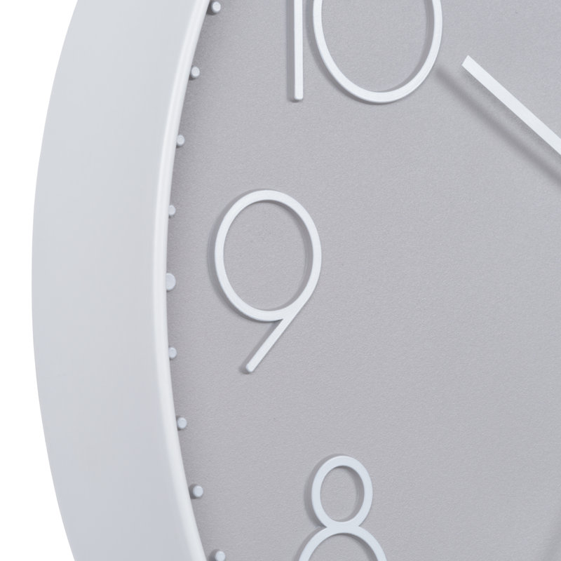 Horloge murale 12 po Paxton, Gray