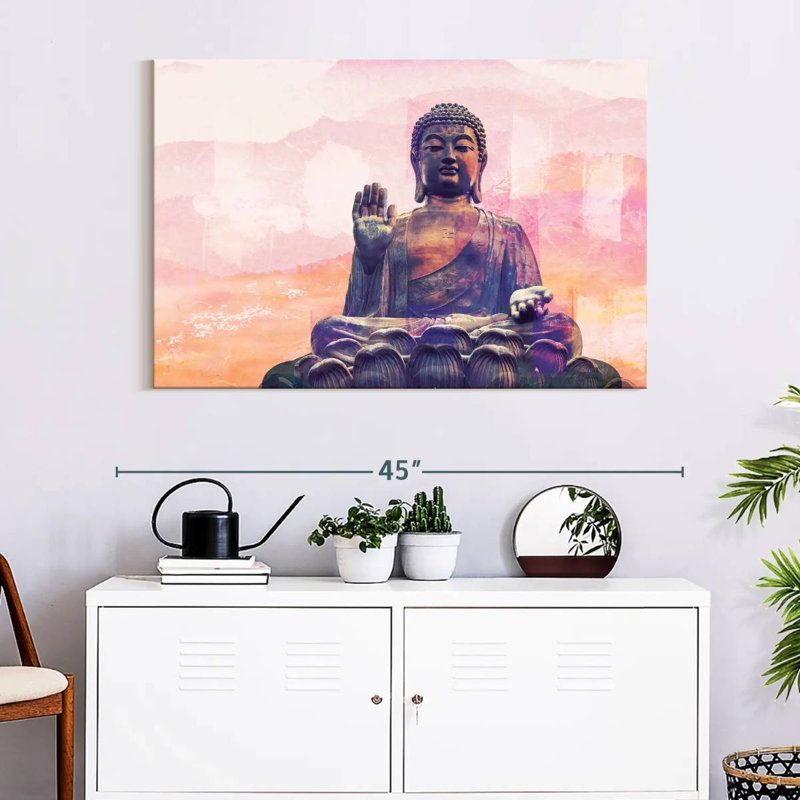 Adella Hengshan Bouddha assis, H 26 po x l 39 po