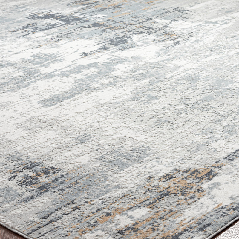Area Rug in Gray, Rectangle 8'6" x 11'6"