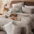 Bedsure Full Size Comforter Set - 7 Pieces Beige Full Bedding Set for All Seasons, Boho Contrasting Design Bed in a Bag with Comforter, Sheets, Pillowcases & Shams-105522615-105522623