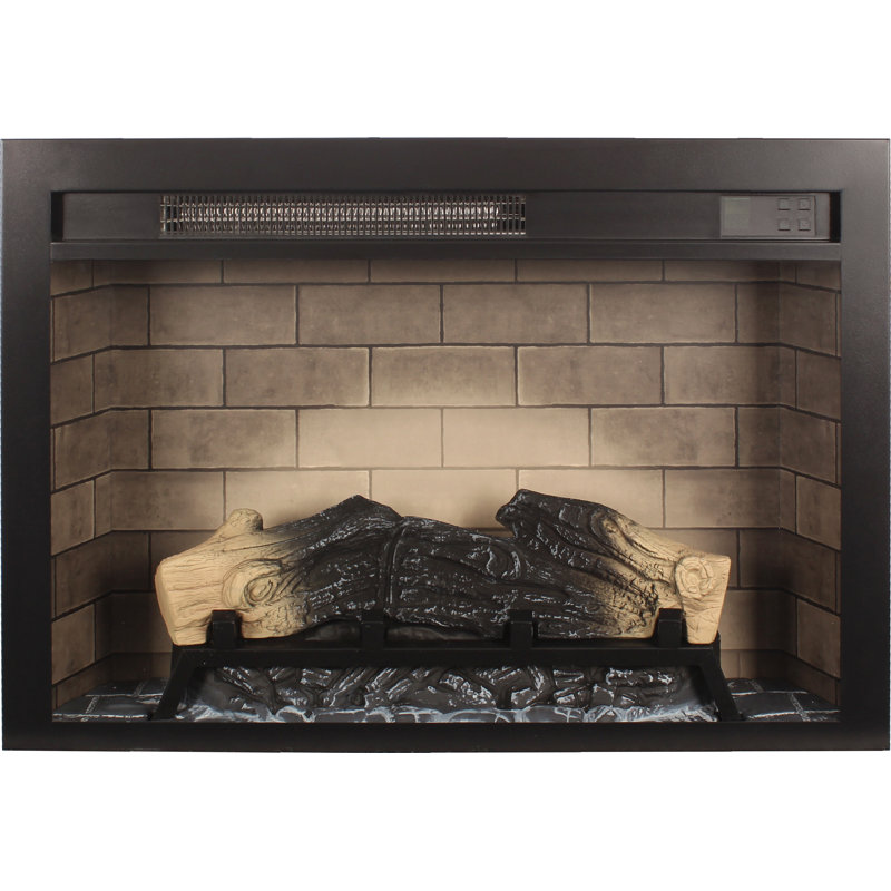 28 Inch  Electric Fireplace Insert, Multicolored Flames