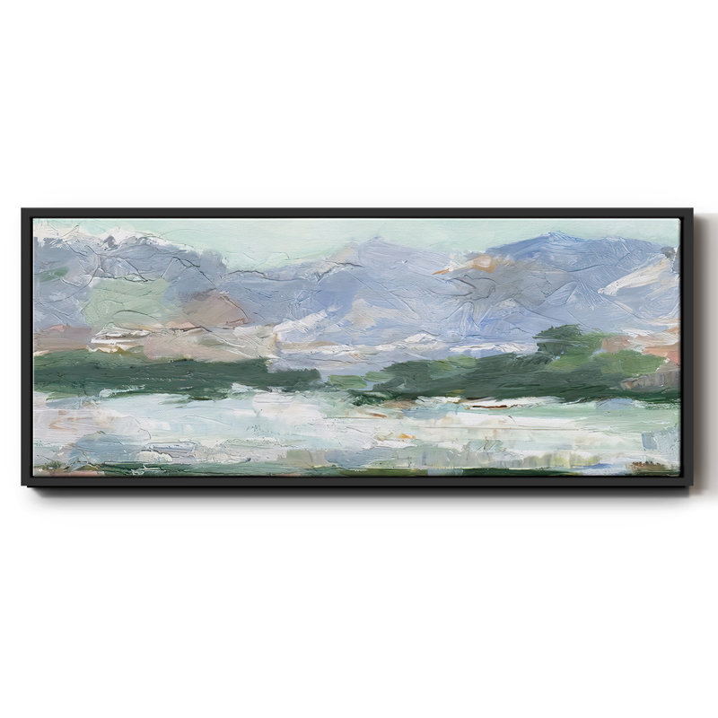 «Pastel Mountain View II», toile encadrée