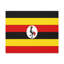Ouganda, drapeau du pays, toile, art mural vibrant, décoration sans cadre-1518749385