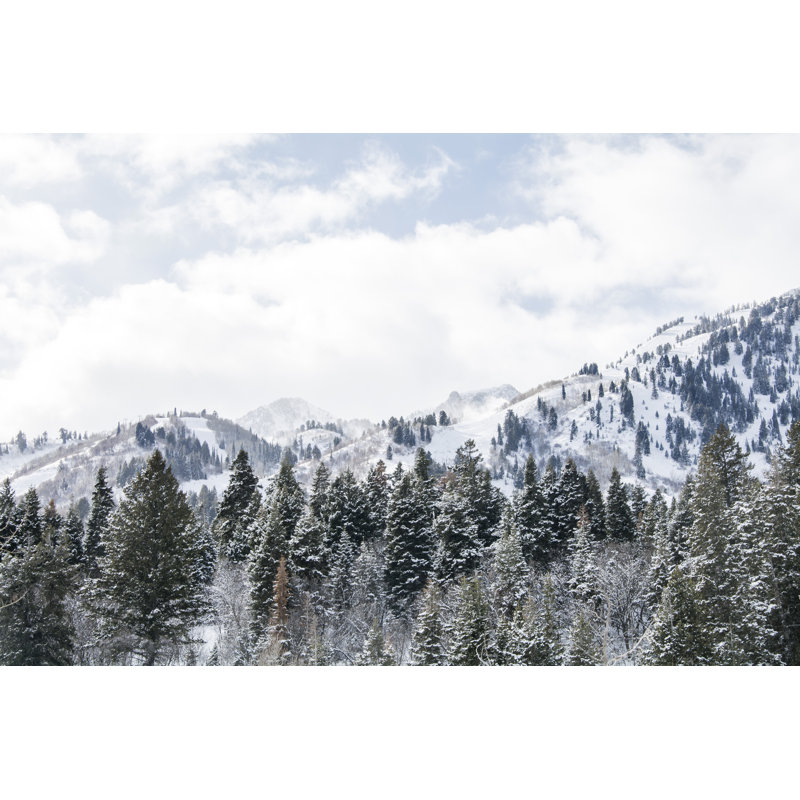 Snow Capped Mountains In Utah Winter by Pureradiancephoto - Wrapped Canvas Print, 30cm H x 46cm W x 3.8cm D