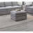 Contemporary 6Pc Set Modular Sectional Set 4X One Arm Chair / Wedge 1X Armless Chair 1X Ottoman Morgan Fabric Plush Living Room Furniture