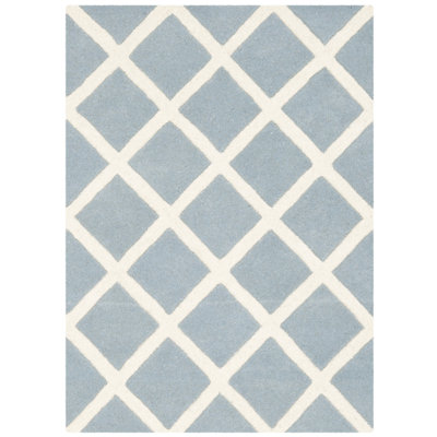 Tapis géométrique en laine touffeté à la main Chatham