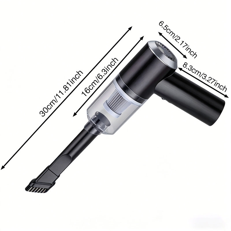 Mini aspirateur portatif sans fil, aspirateur portatif rechargeable 6000pa pour voiture, clavier et maison