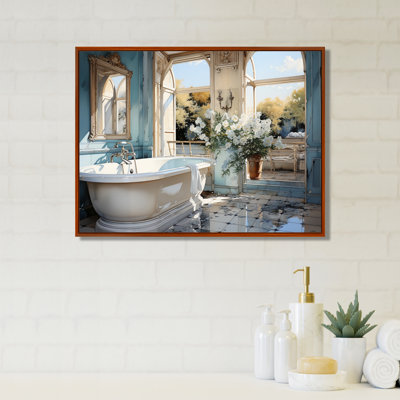 Bathroom Bathroom Reflections Of I - Impression sur toile encadrée