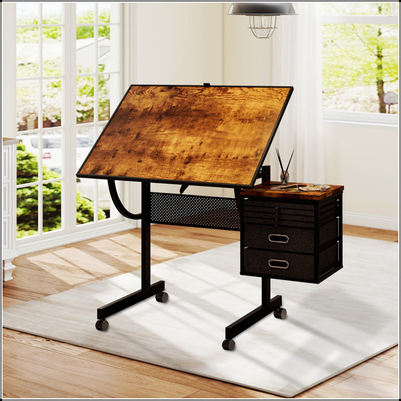 Table de casse-tête réglable de 1500 pièces avec 4 plateaux, 2 tiroirs et 4 roulettes pour une expérience de casse-tête améliorée