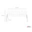 Range-chaussures en fil blanc 9 paires