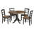 Gadmann Pedestal Extendable Solid Wood Dining Set-86448351-110887677