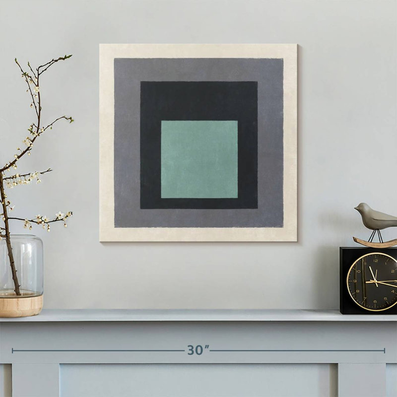Muted Square Layers, 16" H x 16" W