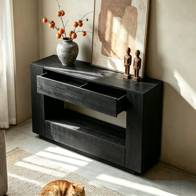 Solid Pine Open Frame Console Table