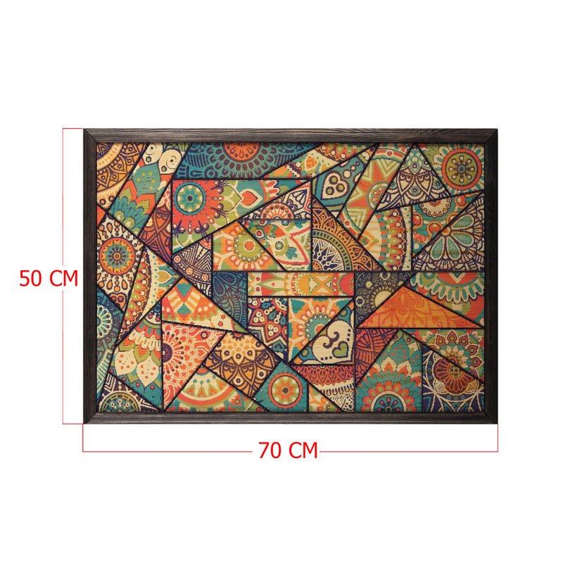 Perry Single Picture Frame Print on Wood, 50cm H x 70cm W x 2cm D