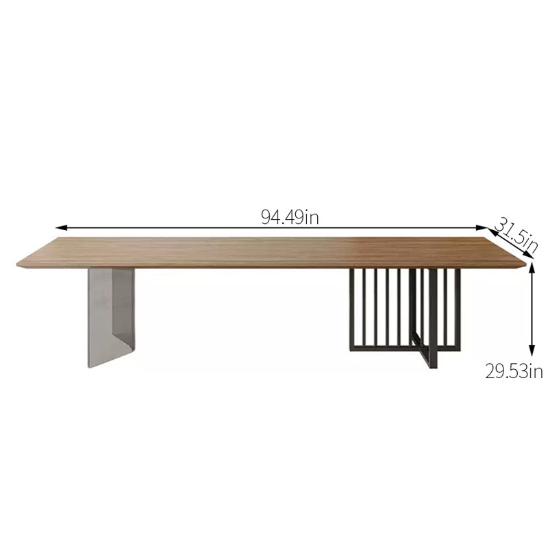 Table de salle à manger Iysla, L 31,5 po x L 94,49 po