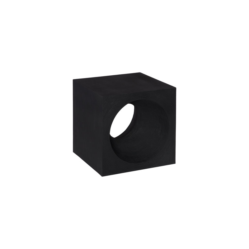 Void Side Table, Black Stone