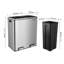 Steel Step On and Odour Seal Kitchen Rubbish Bin