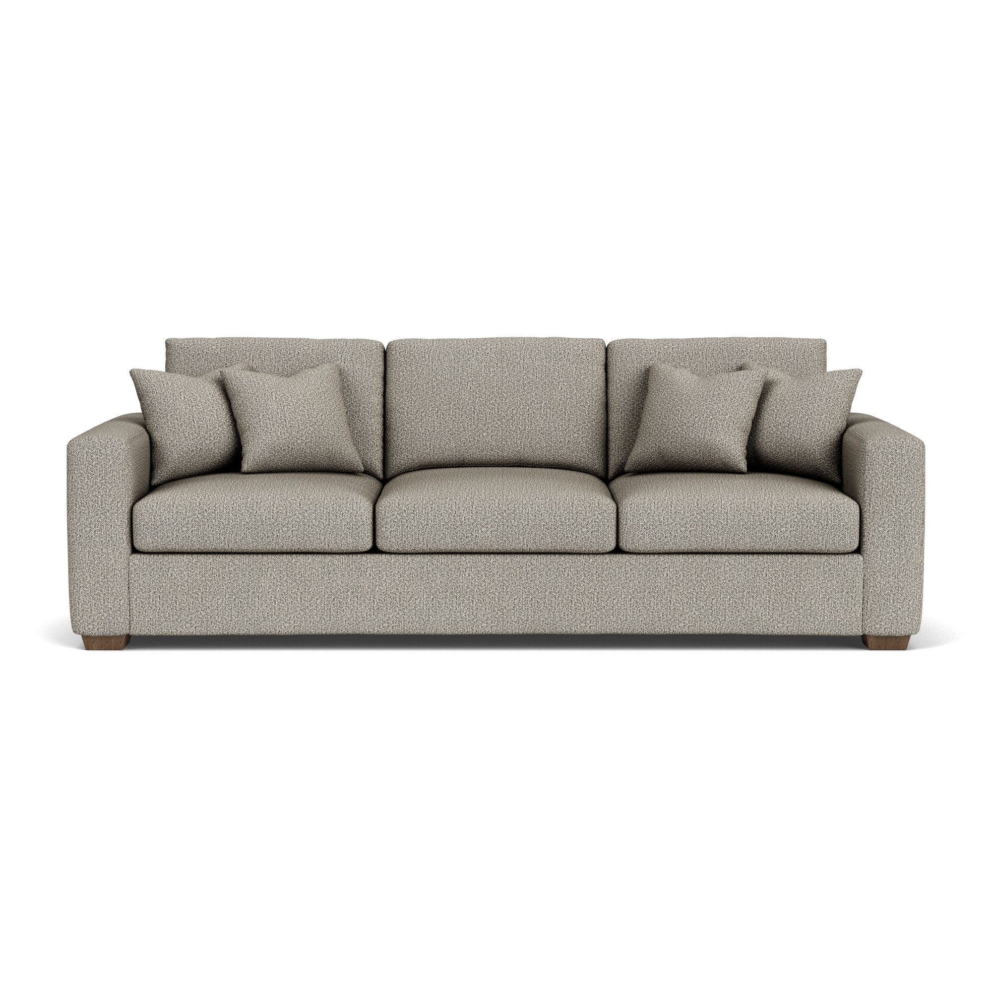 Anaiza 104'' Upholstered Sofa, Gray Polypropylene/Olefin, 37" H x 104" W x 41" D