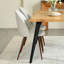Chaises de salle à manger rembourrées H 33 "avec dossier solide en tissu Hudhaifa, ensemble de 6, pour salon, salle à manger, café-1325913266-1303098663