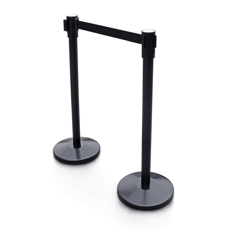 Stanchion de contrôle de foule, Noir