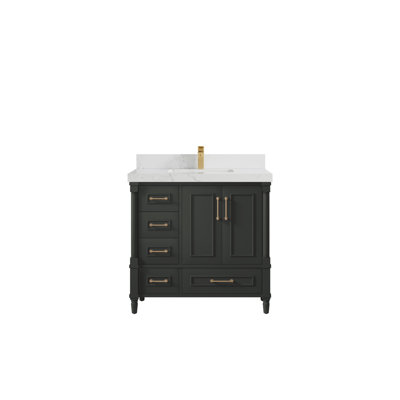 Meuble-lavabo simple 36 po avec comptoir Aberdeen
