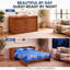 Lit escamotable Night & Day Furniture avec matelas en mousse à mémoire de forme et gel de 15 cm, format Queen, couleur cerisier