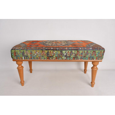 Cotton Upholstered Bench