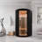 1-2-Person Round Infrared Sauna With Canadian Hemlock Wood, Infrared Heating Panels, Red Light Heater, And Glass Door-123104515