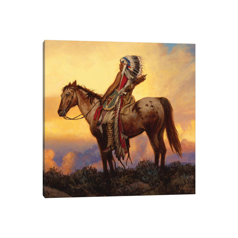 The Last Great Warrior by Joe Velazquez - Wrapped Canvas Print, 45.72 cm H x 45.72 cm W x 1.91 cm D