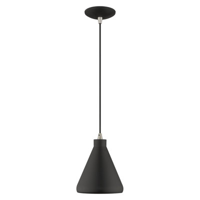 Luminaire suspendu conique à 1 lumière Schultz