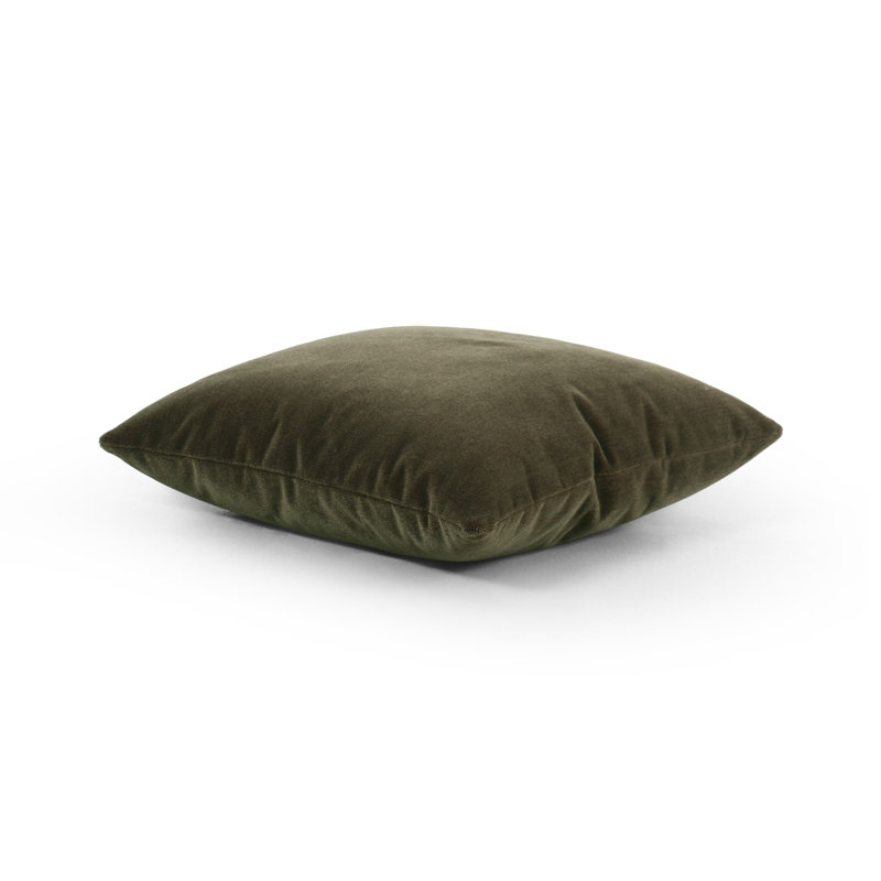 Bridger Wool Pillow Cover & Insert, Square 20", Monte Olive