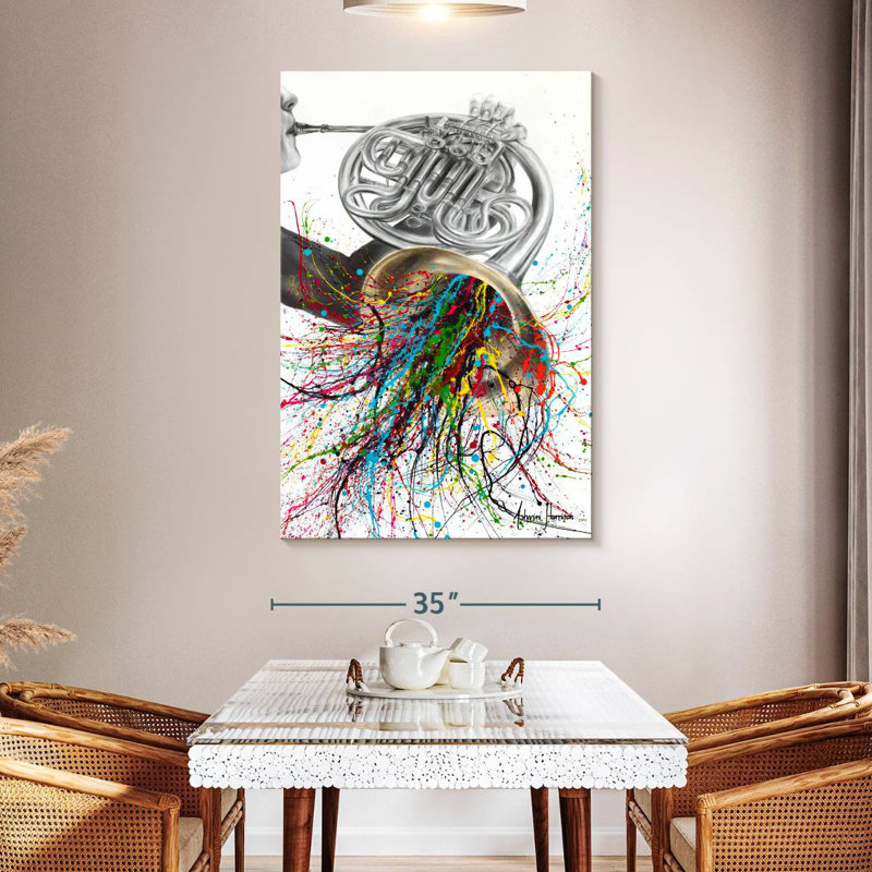 Abarca The French Horn Solo, 51" H x 34" W