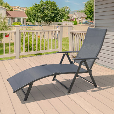 Chaise longue inclinable longue