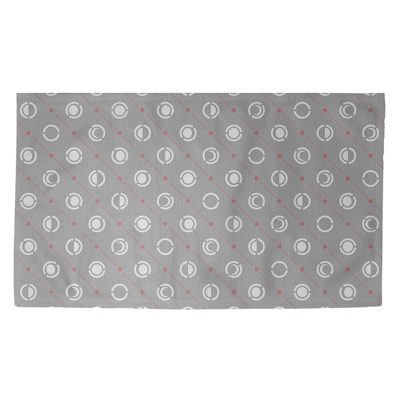 Skeffingt Polka Dots Indoor Rug, Rectangle 3' x 5'