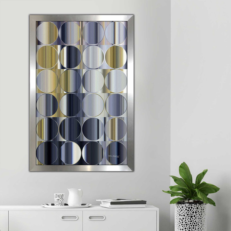 «Shield of Favor, Psalm 05:12» par Mark Lawrence, impression, H 27,5 po x l 21,5 po x P 0,75 po, Encadrement argenté