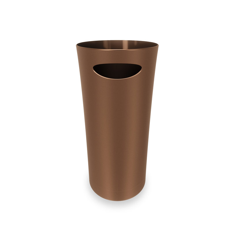 Bronze Slim Plastic Touchless Wastebasket for Kids