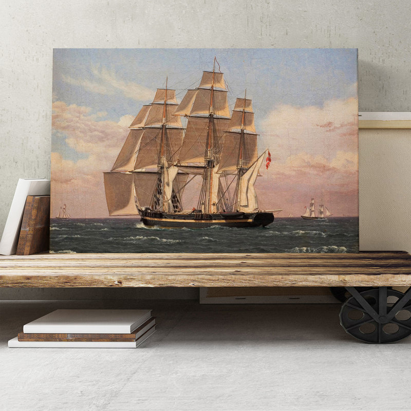 Christoffer Wilhelm Eckersberg - Wrapped Canvas Painting, 50cm H x 76cm W