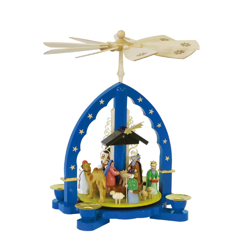  Pyramid Nativity Blue Arch Design