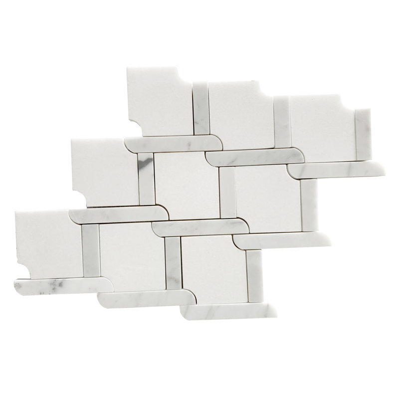 4" x 4" Marble Novelty Mosaic Wall & Floor Tile