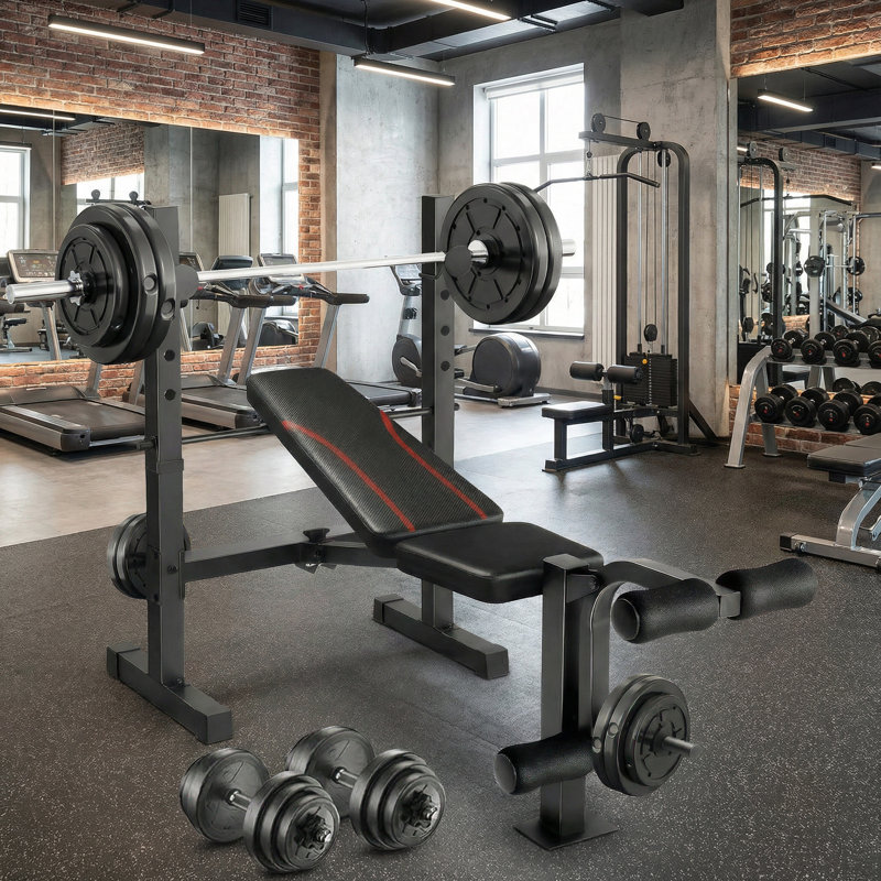 9-In-1 Premium Weight Bench With Leg Extension & Curl System - Complete Foldable Home Gym Solution