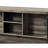 Antique Oak & Sandy Gray Counter Height Table, 50lbs Weight Per Shelf 24.06 In. Deep Table In And Finish With Open Compartments