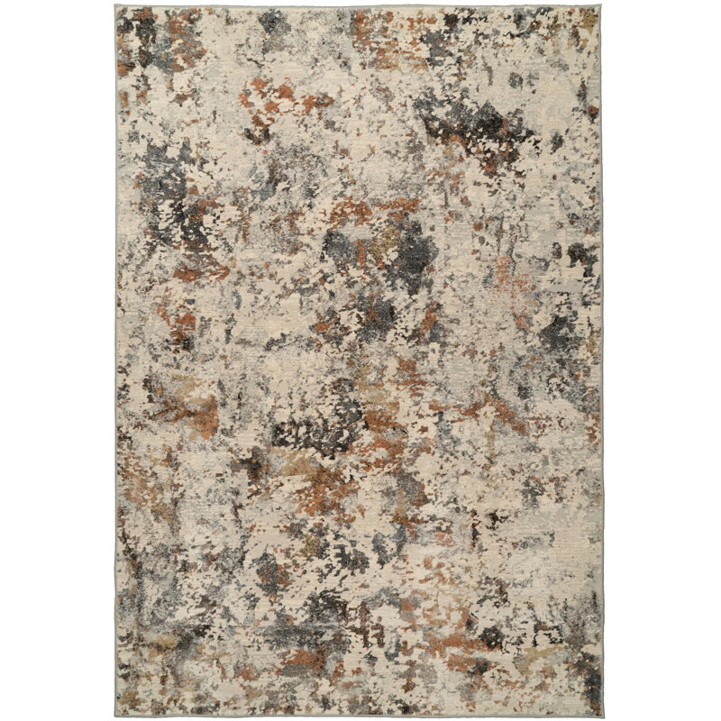 COUTURE 52023-6616 IVOIRE / CUIVRE, Rectangle 9 pi x 12 pi 6 po