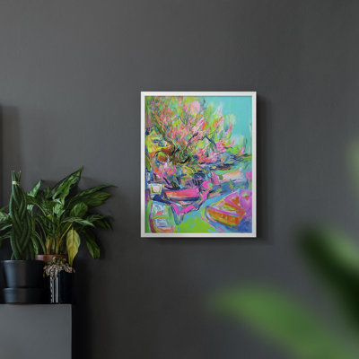 FLORAL Series DXCIII  -Premium Framed Print -Ready to Hang - No Nails Required