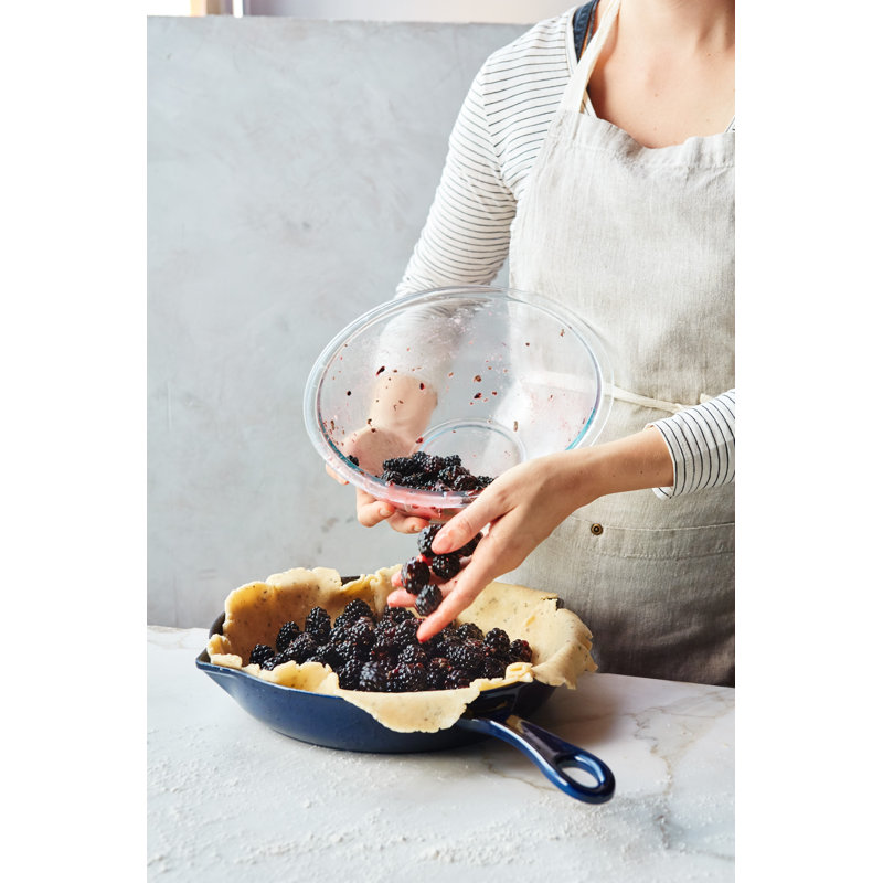 Staub Cast Iron 10-inch Fry Pan, 12", Dark Blue