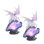 Ensemble de 2 pièces ICE ARMOUR H 8,75 po Dragon avec DEL bleu / mauve Faux cristal Figurine Figurine Ornement de décoration maison / chambre et idées de cadeaux parfaits pour le réchauffement de la maison, les Fêtes et les Anniversaires