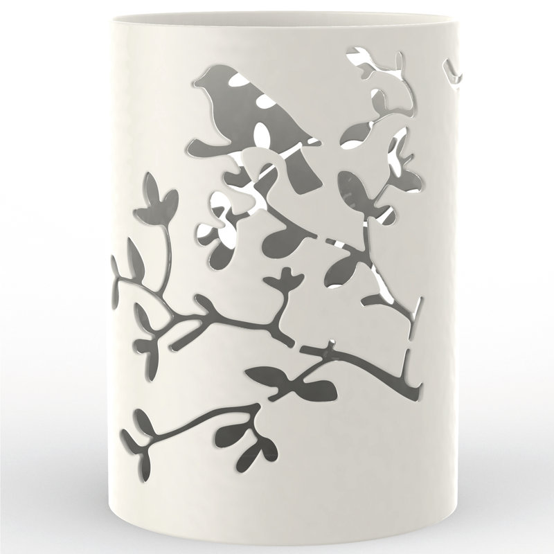 Porte-stylo en métal Lucresha, Blanc